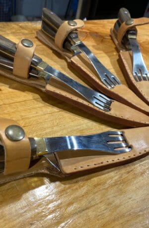 Juego de Cubiertos Artesanales – Cabos de Madera n12